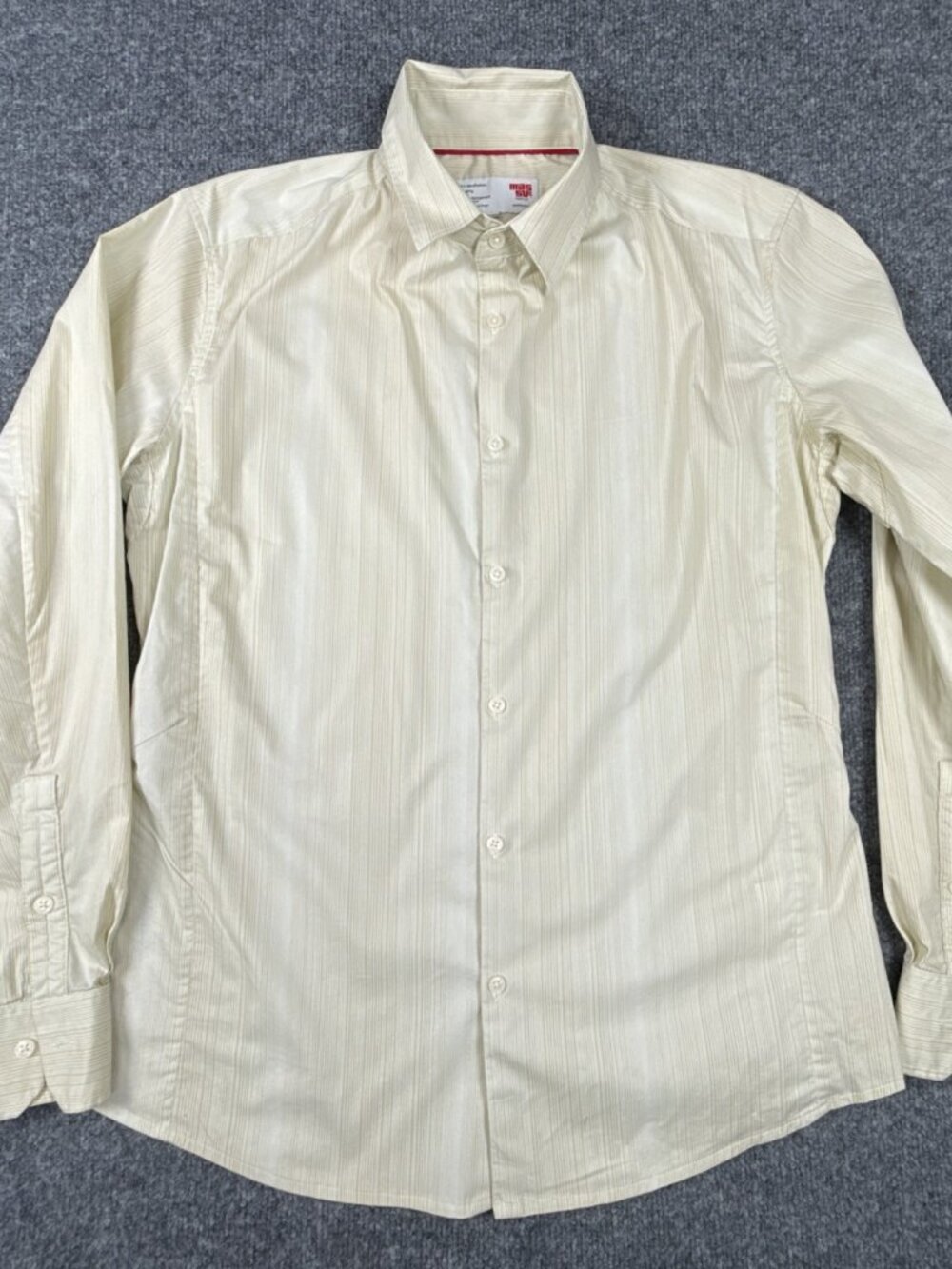 Massif SP13-412 Men's M Khaki Slim Dress Shirt Sample Prototype
